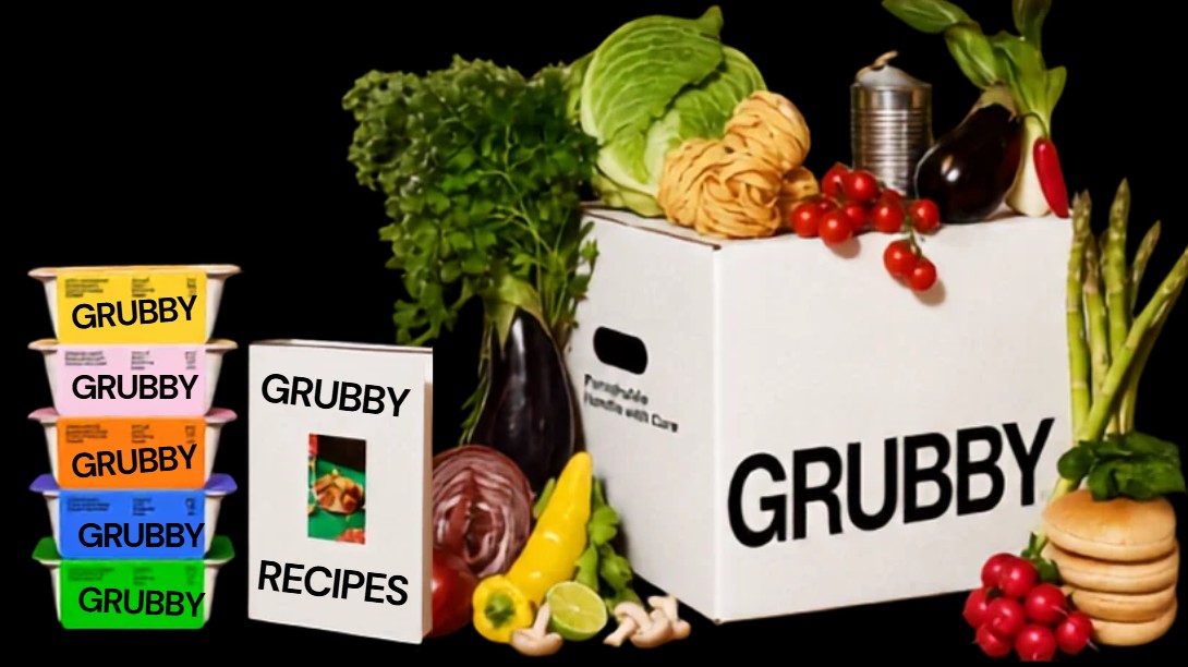 Grubby - 25% off your first three boxes plus free £20 cookbook